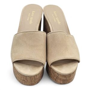 Kate Spade Beige Platform Sandals